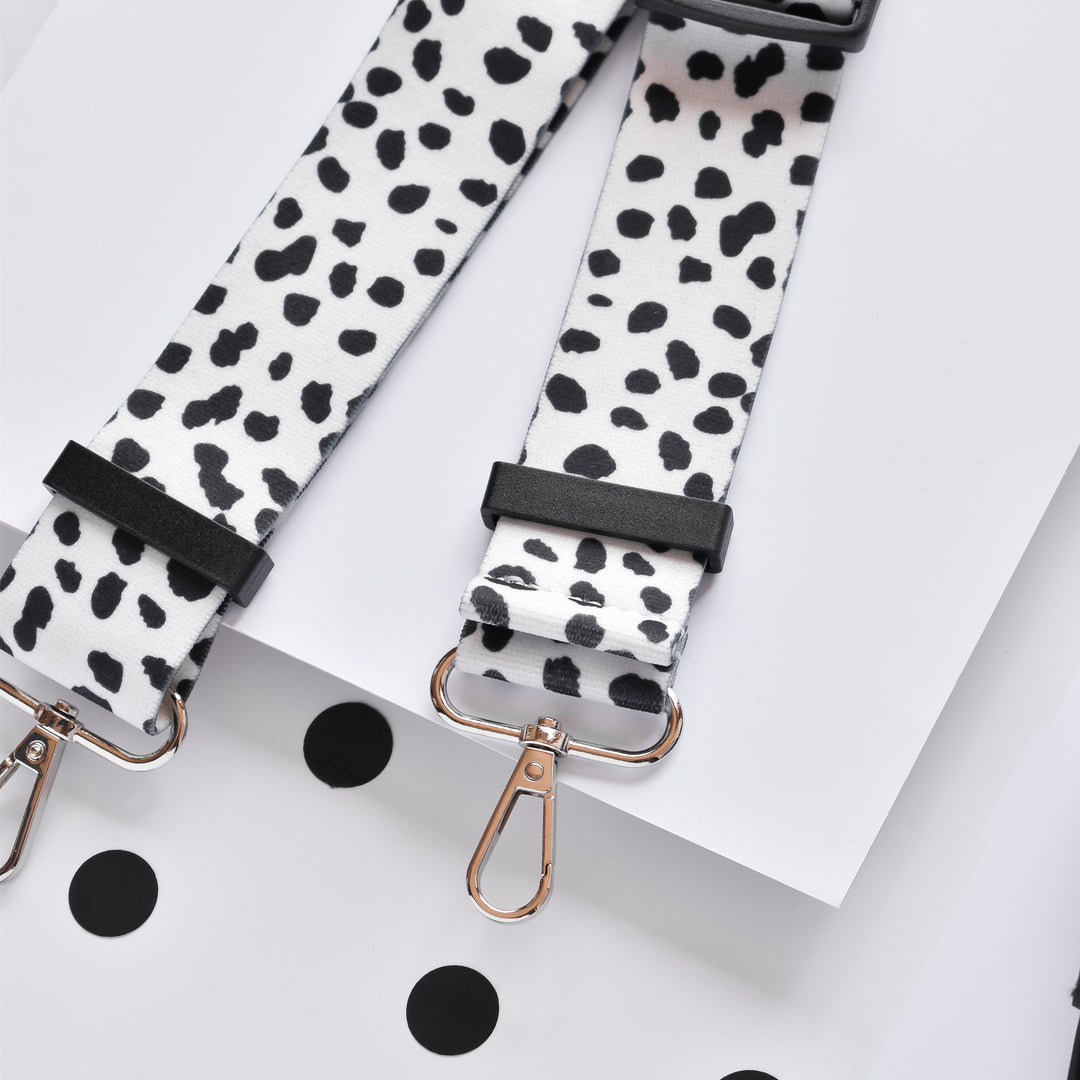 Detachable-black-and-white-spots-waist-bag-strap